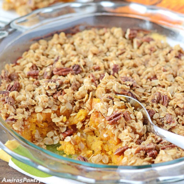 Sweet Butternut Squash Casserole - Amira's Pantry