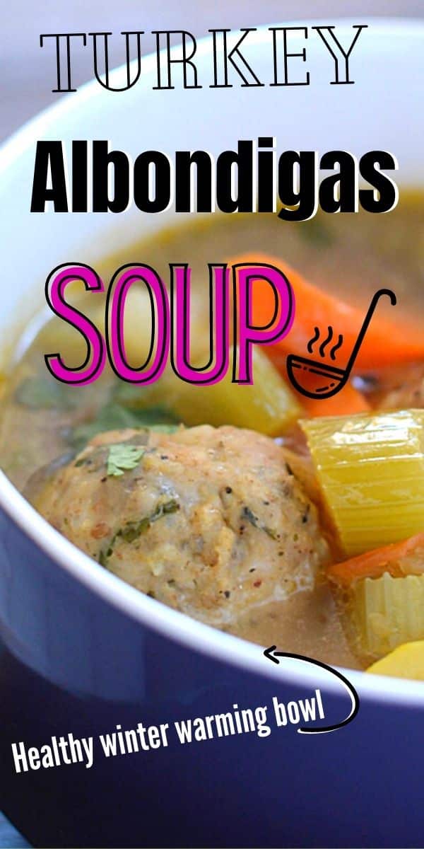 Turkey Albondigas Soup; Sopa De Albondigas Recipe - Amira's Pantry