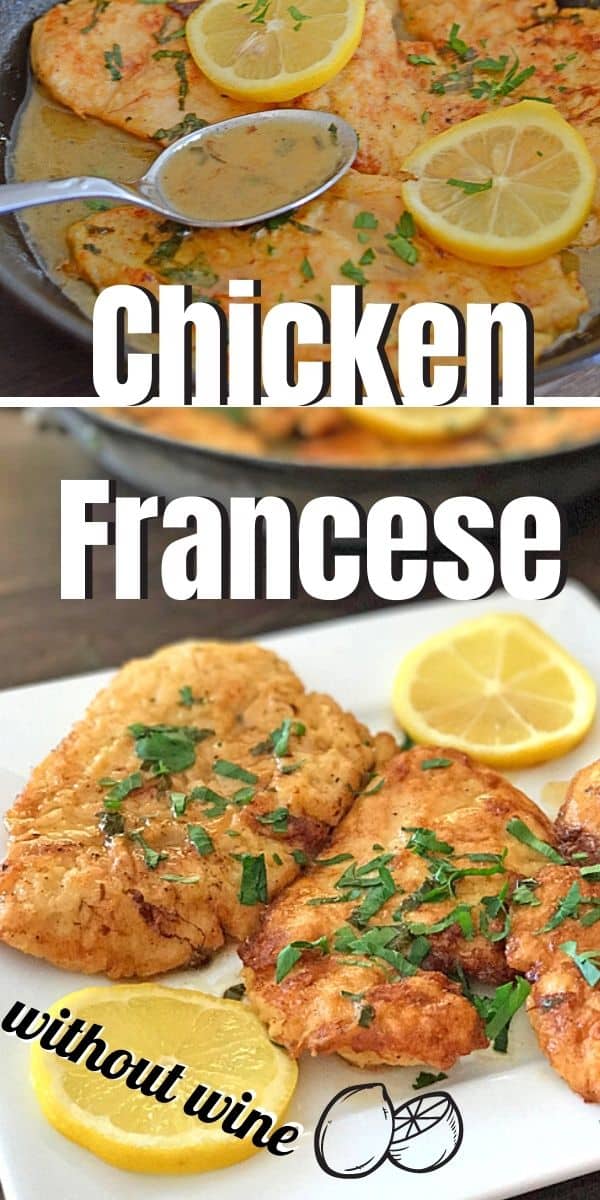 Chicken Francese Recipe; Without Wine - Amira's Pantry