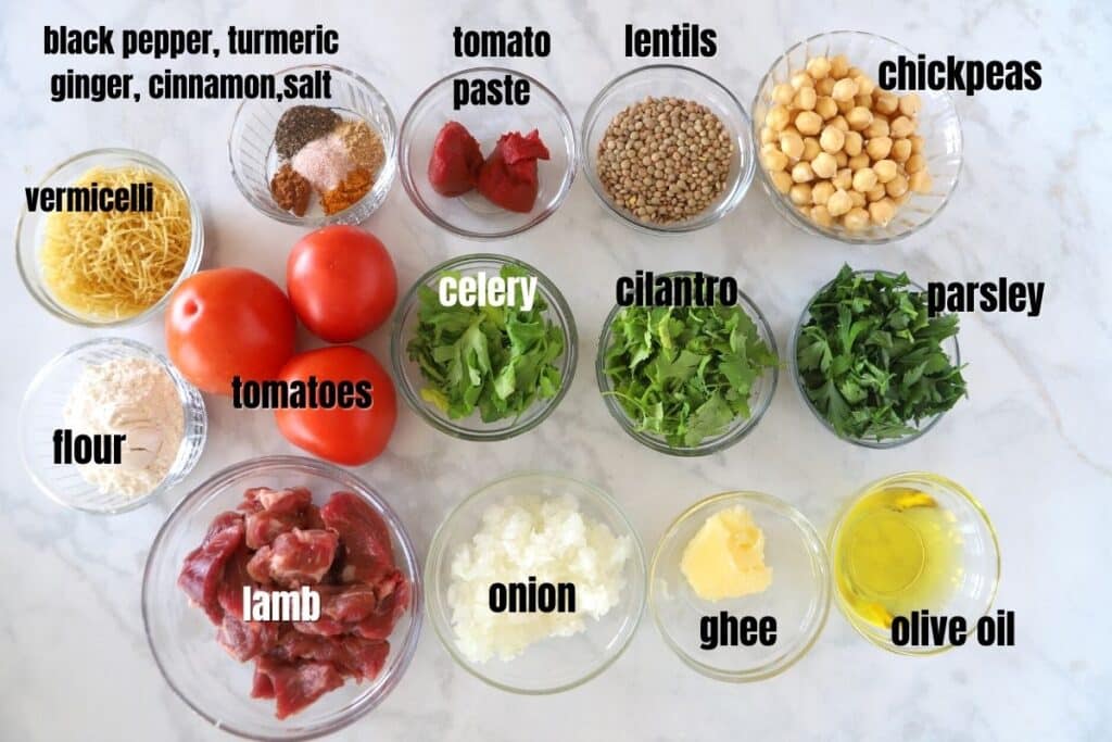 Harira (Moroccan Lentil and Chickpea Soup) Amira's Pantry