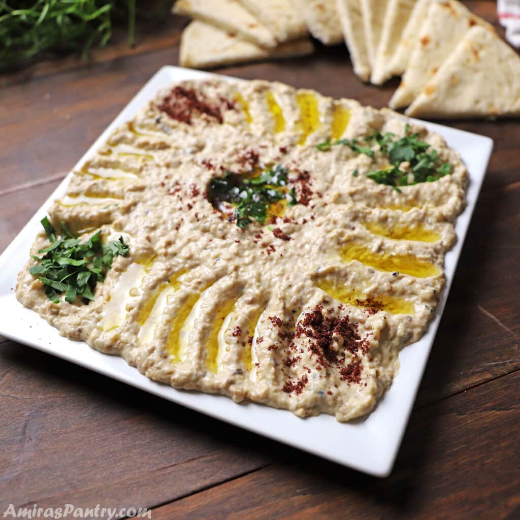 Mutabal (Eggplant Dip) Amira's Pantry