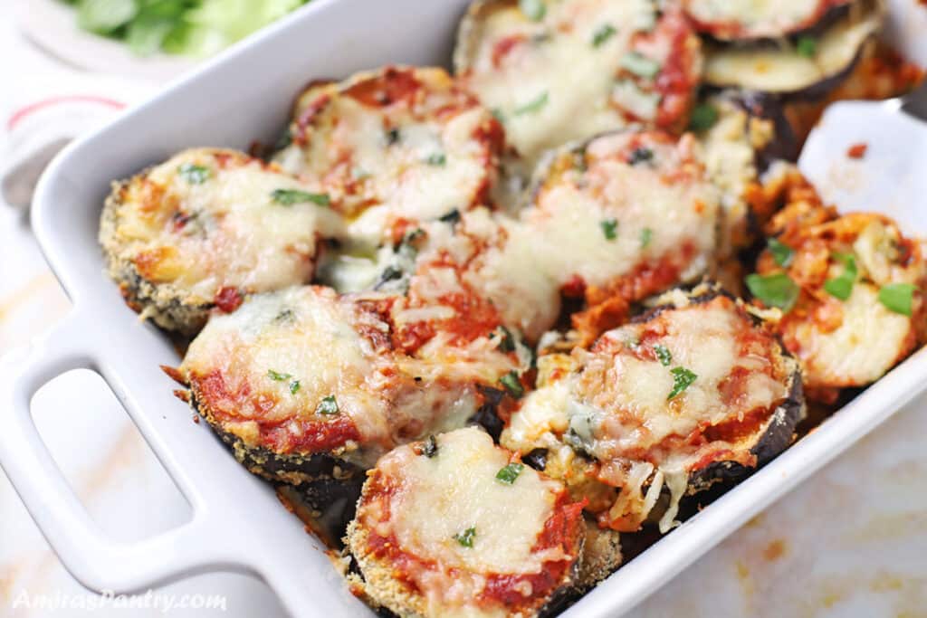 Low Carb Eggplant Parmesan - Amira&rsquo;s Pantry