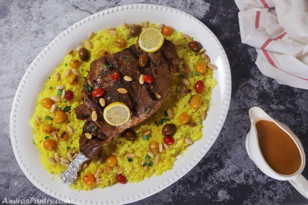 Best Flavorful Middle Eastern Leg of lamb- Amira's Pantry