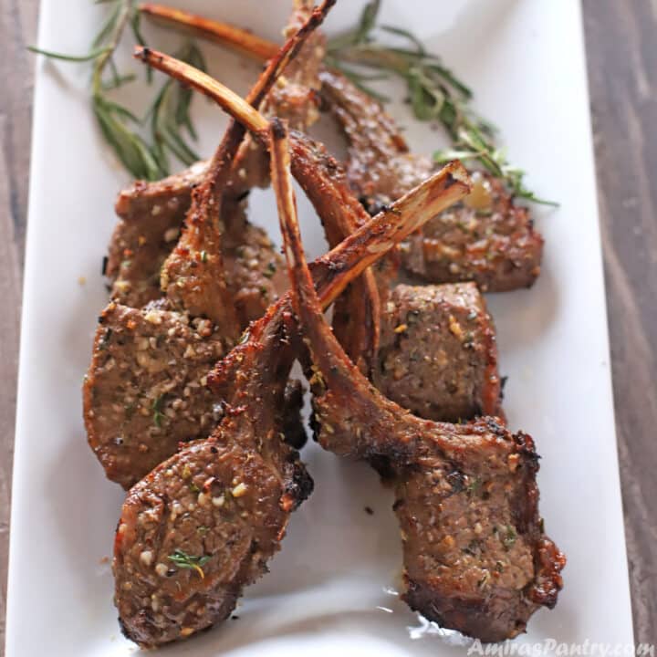 Best Air Fryer Lamb Chops Recipe (Tender and Juicy) - Amira's Pantry