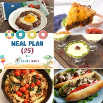 A collage of recipes from the 27th meal plan.