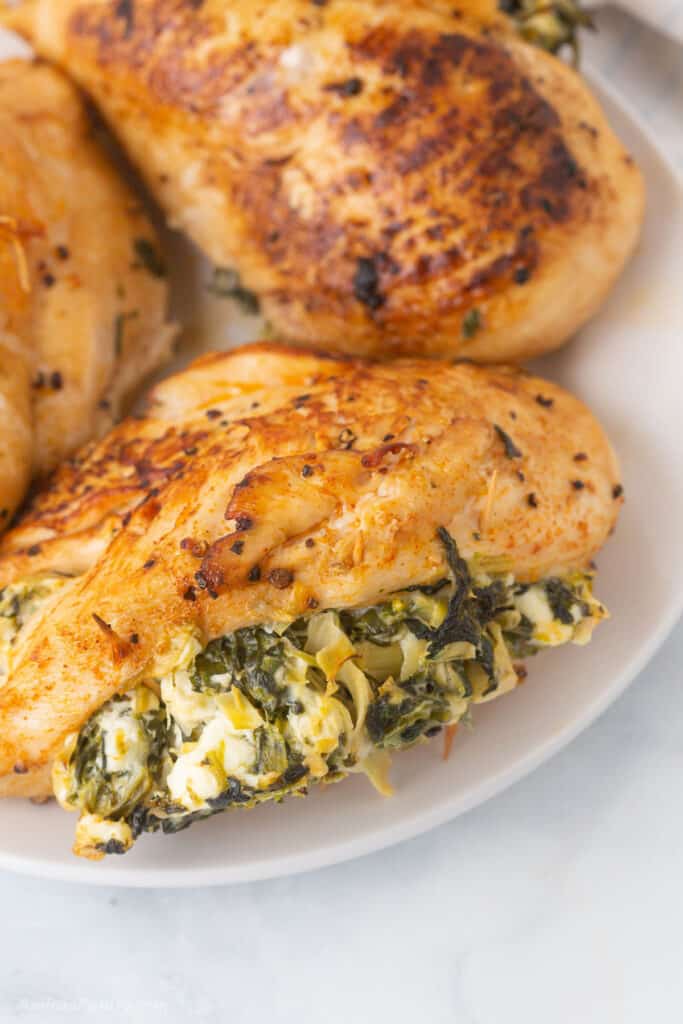 Creamy Stuffed Chicken Breast Keto & Gluten Free - Amira's Pantry