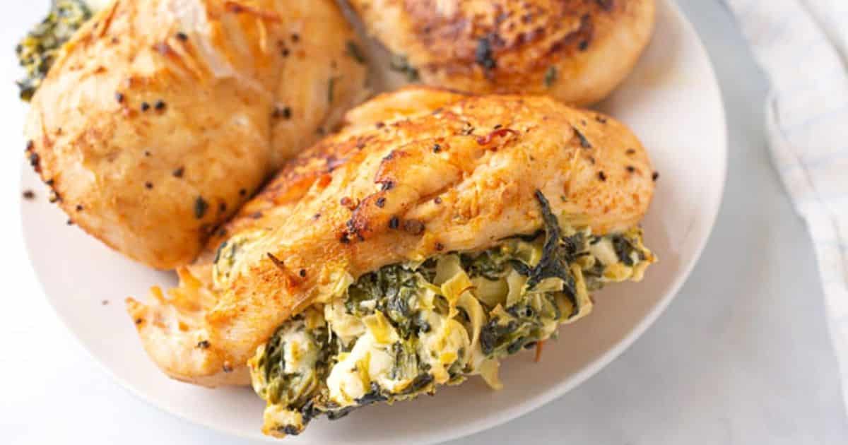 Creamy Stuffed Chicken Breast Keto & Gluten Free - Amira's Pantry