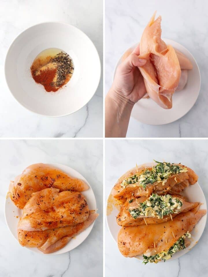 Creamy Stuffed Chicken Breast Keto & Gluten Free - Amira's Pantry