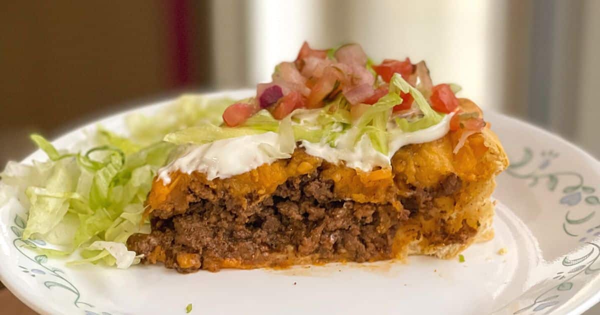 Taco Bake Recipe {with Pillsbury crescent rolls} - Amira's Pantry