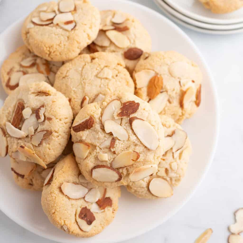 Greek Almond Cookies (Amygdalota) Amira's Pantry