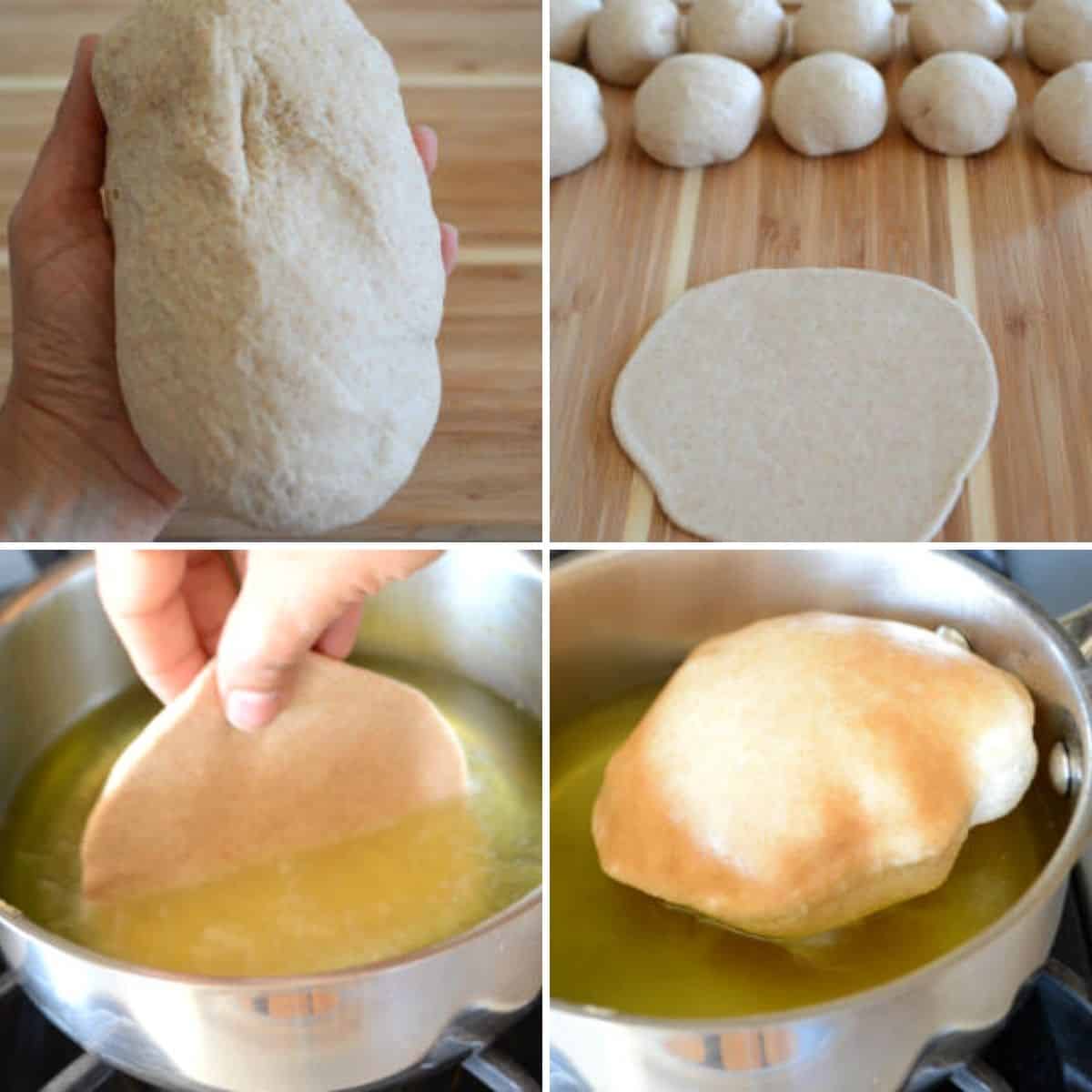 A collage of four images showing how to make this recipe.