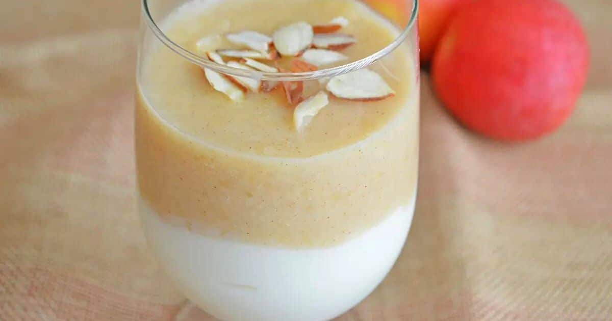 Milk and Apple Pudding (Mehalabyet El Toffah) - Amira's Pantry