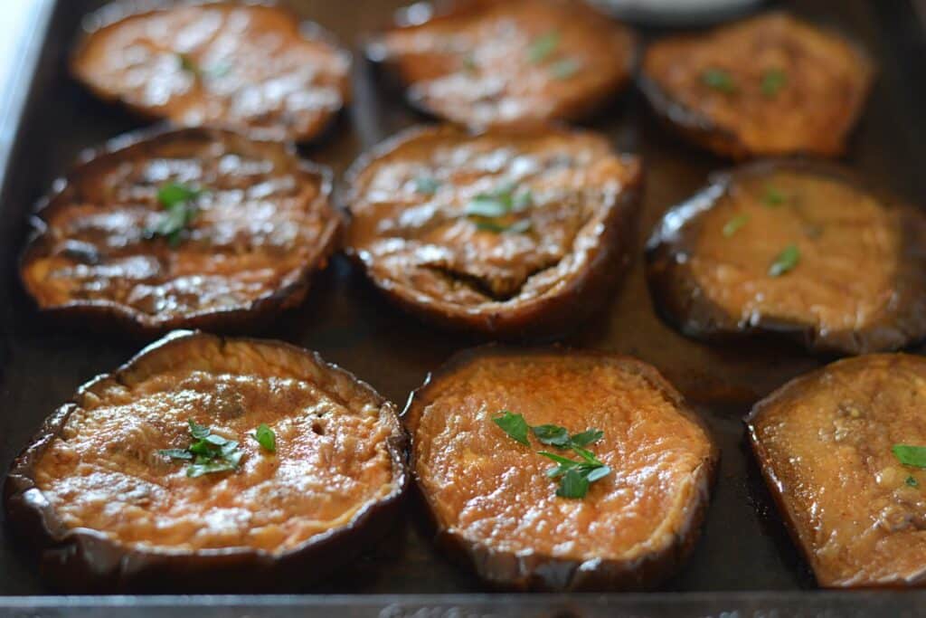 Oven Roasted Eggplant Slices (Easy and Perfect) Amira's Pantry