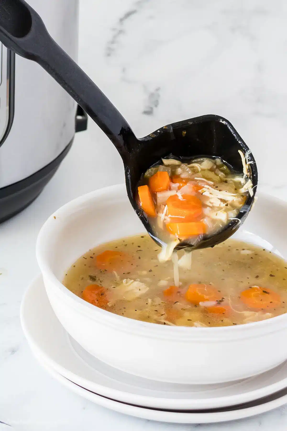 Instant Pot Chicken and Rice Soup - Amira's Pantry