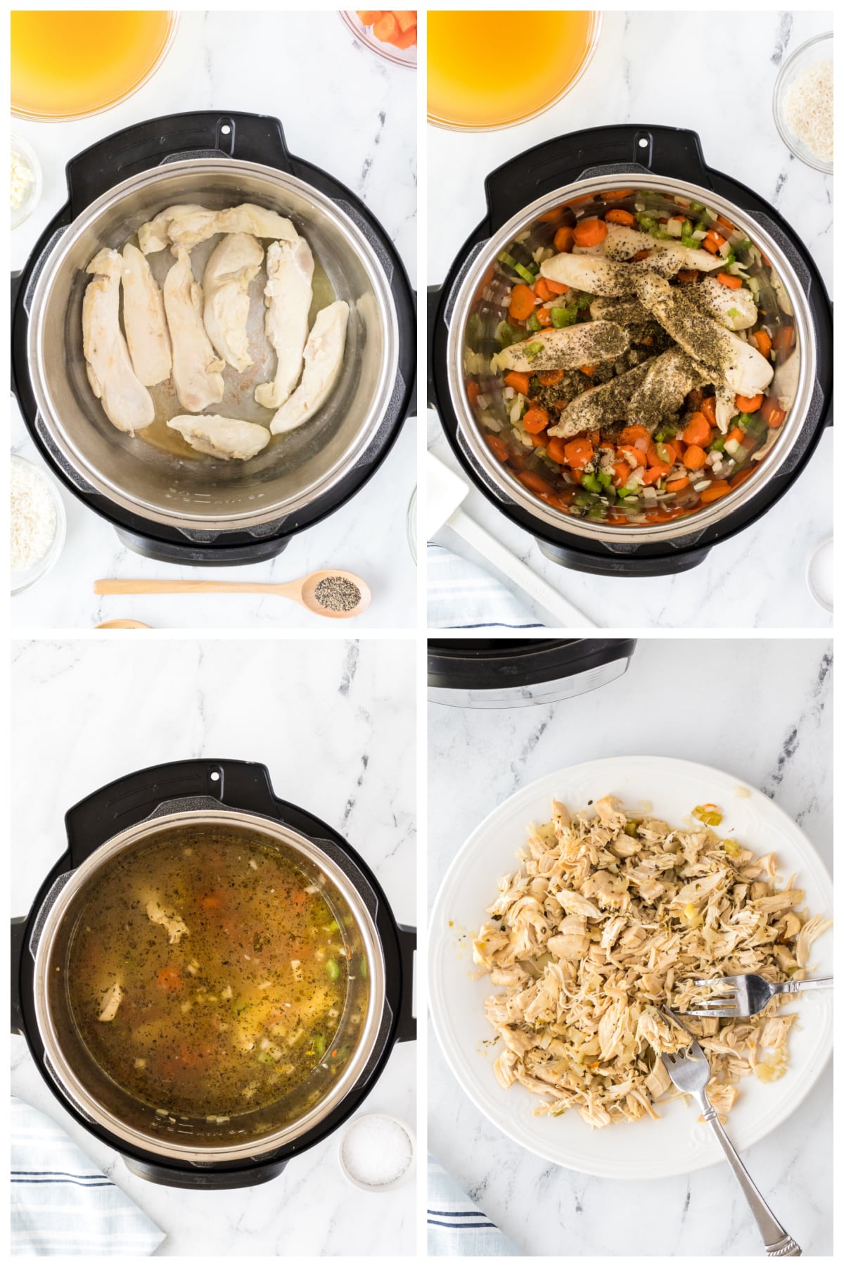 A COLLAGE OF FOUR IMAGES SHOWING HOW TO MAKE THE RECIPE.