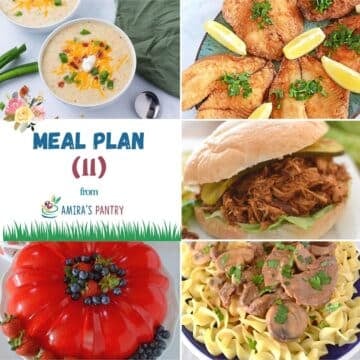 A featured image for week 11 meal plan.