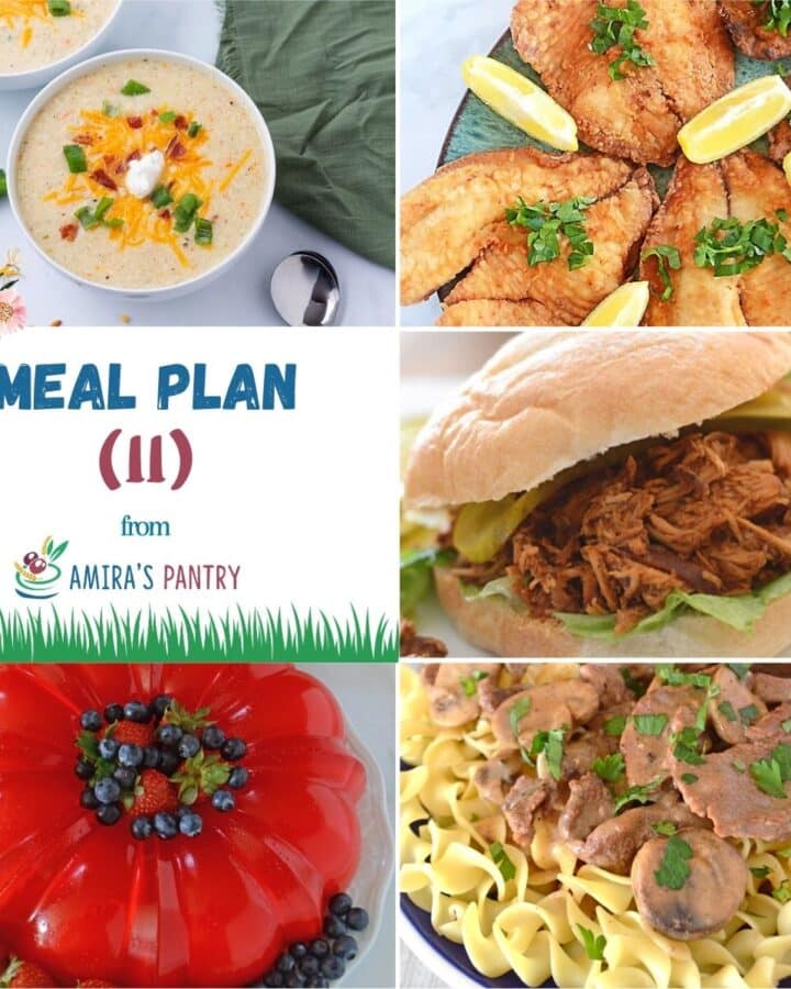 A featured image for week 11 meal plan.