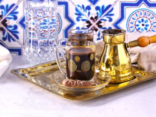 Colored Hand Painted Turkish Glass Coffee Cup Water Cup Tea