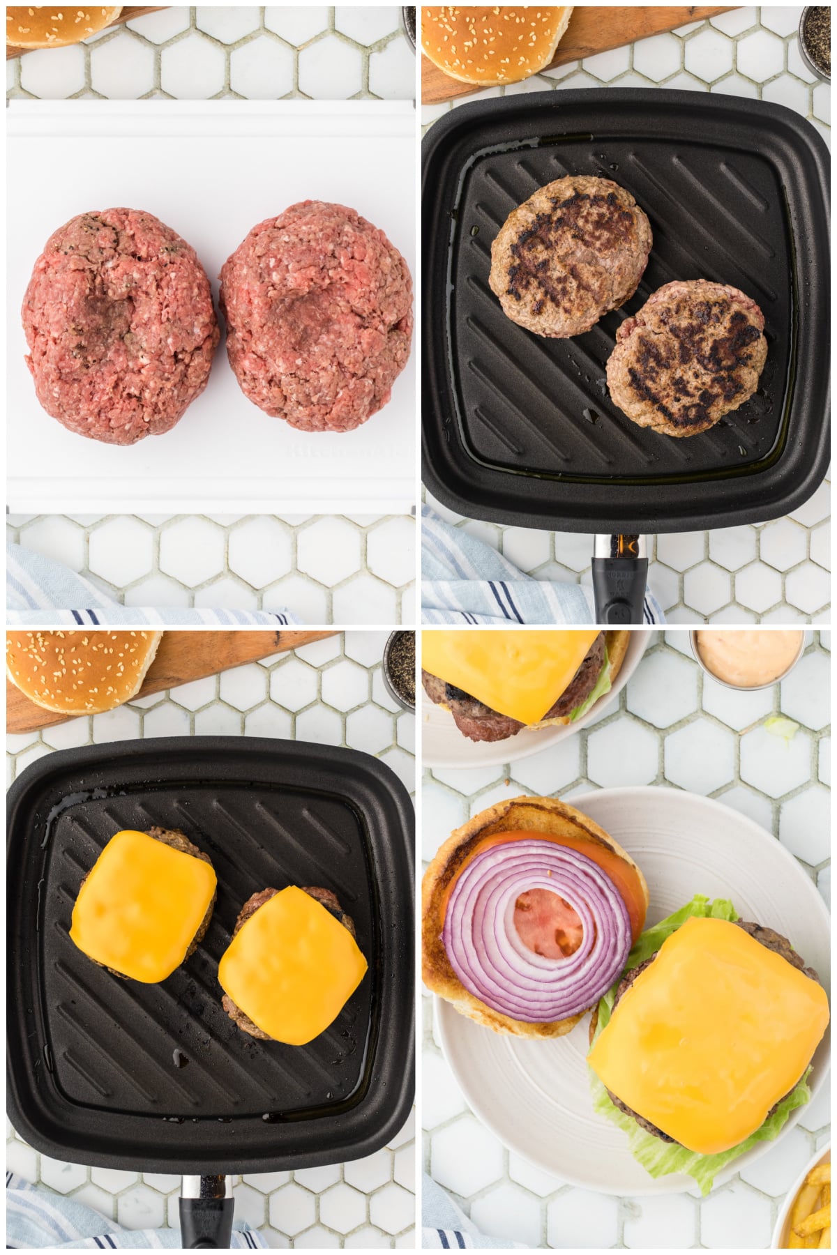 A collage of four images showing how to make the recipe.