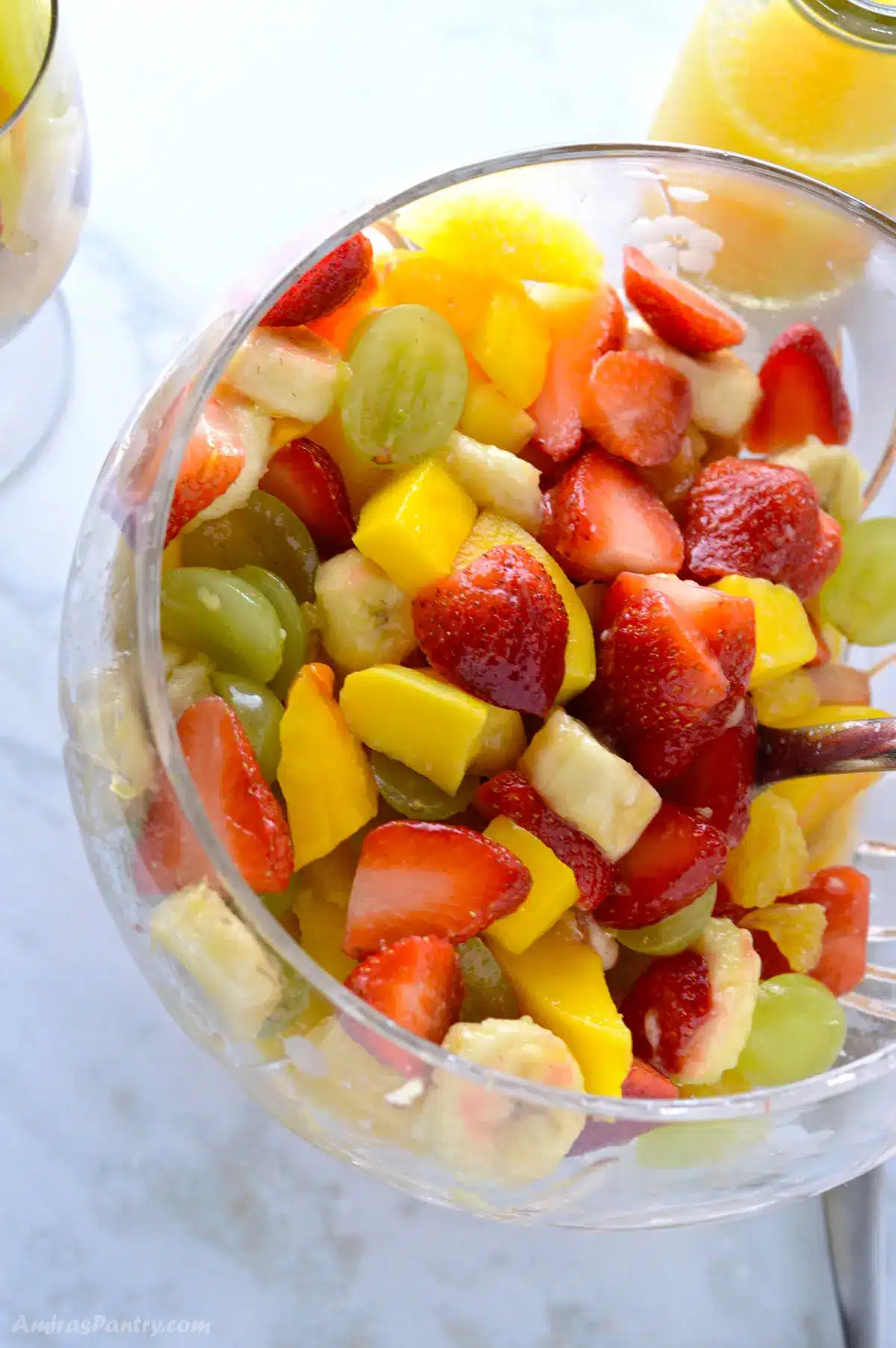 Easy Fruit Salad Recipe With Honey Lime Dressing Amira s Pantry