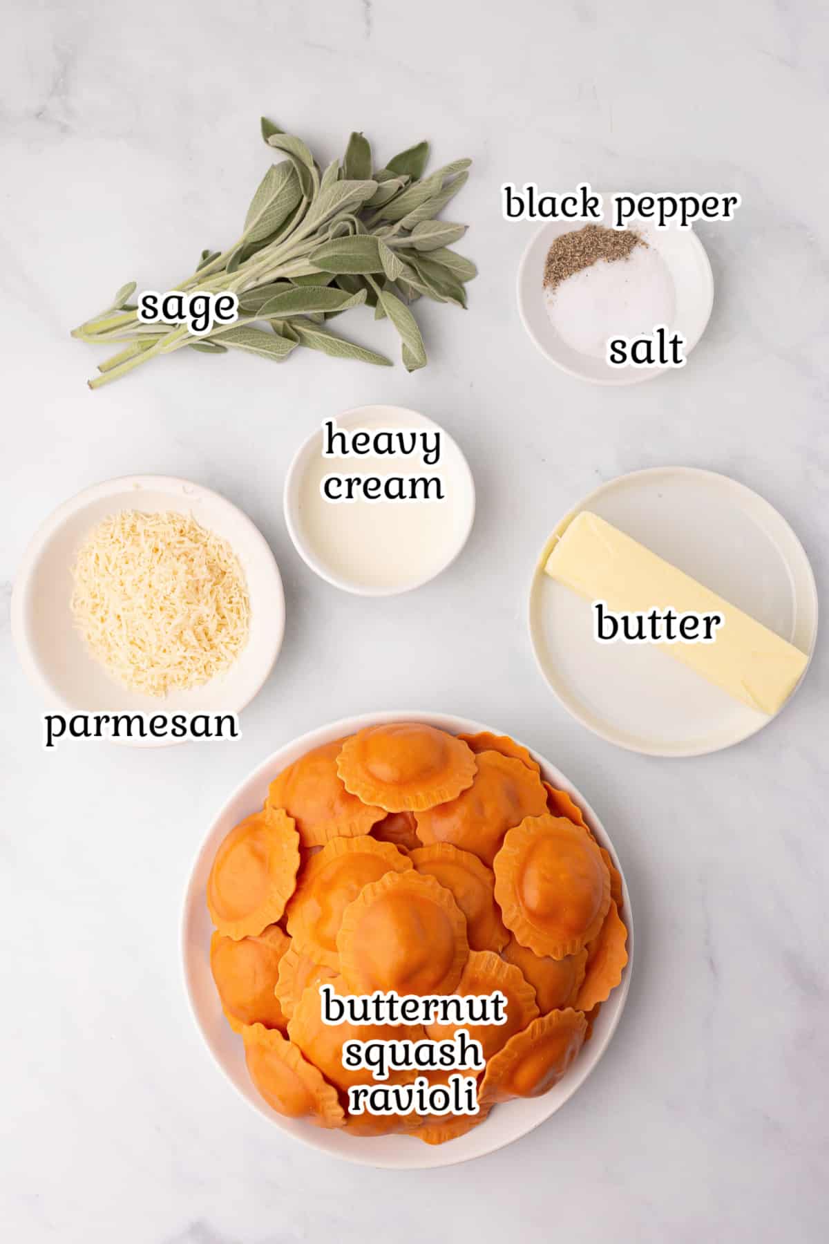 Labeled image of recipe ingredients.