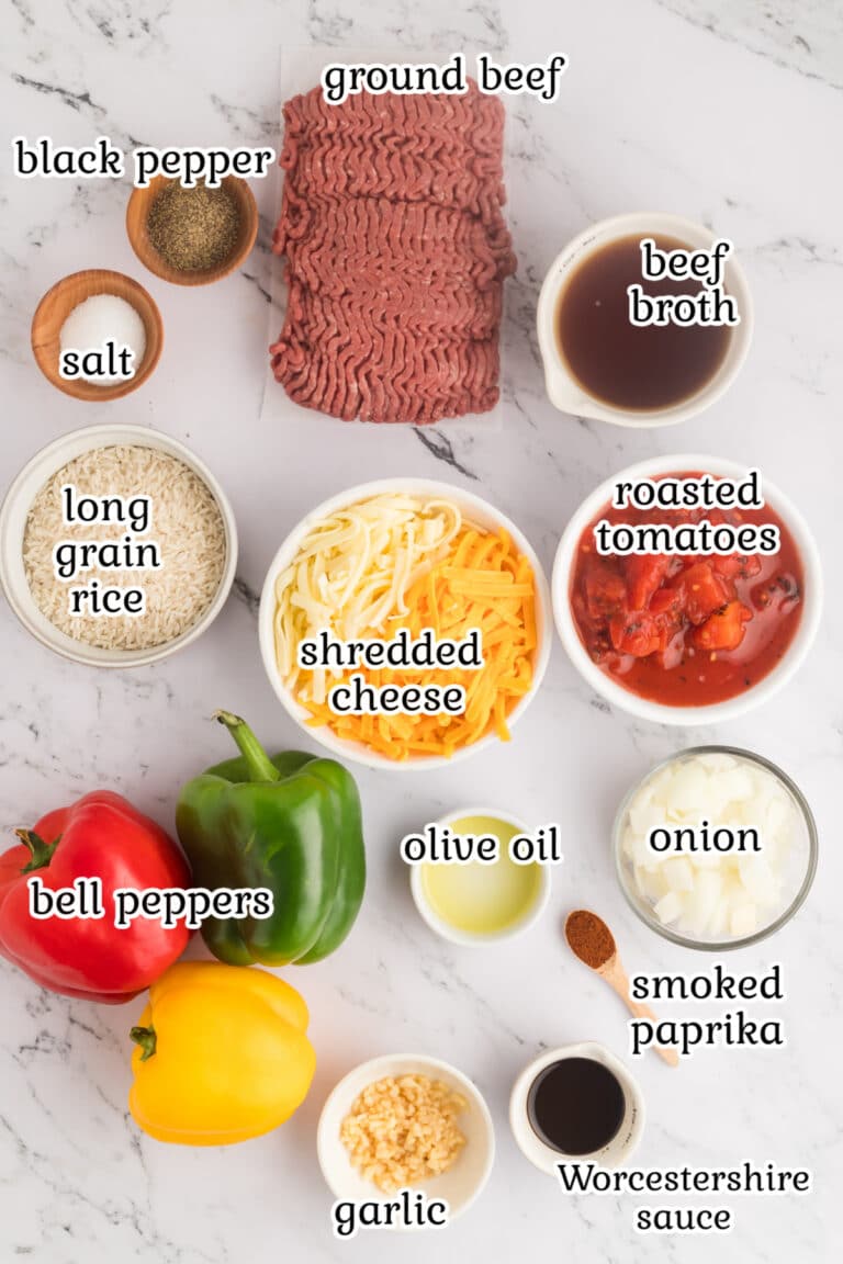 Easy Stuffed Bell Pepper Casserole Recipe - Amira's Pantry