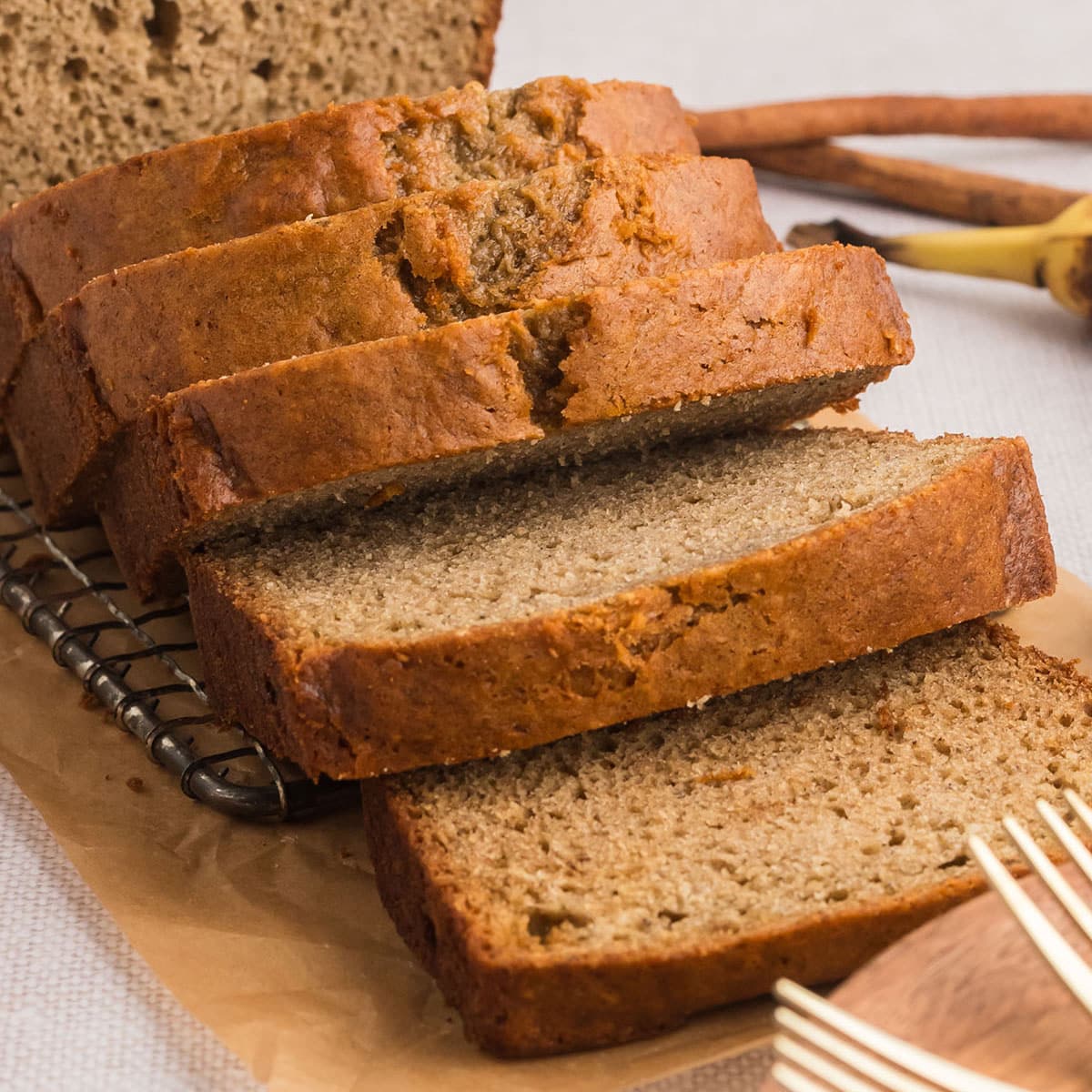 Banana bread without loaf pan best sale