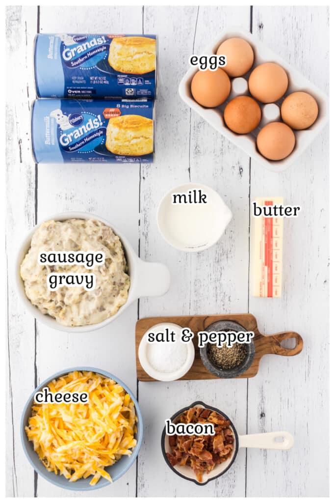 Easy Biscuit Breakfast Pizza (With Sausage Gravy) - Amira's Pantry