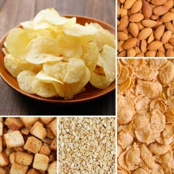 A collage of images for best bread crumbs substitutes.
