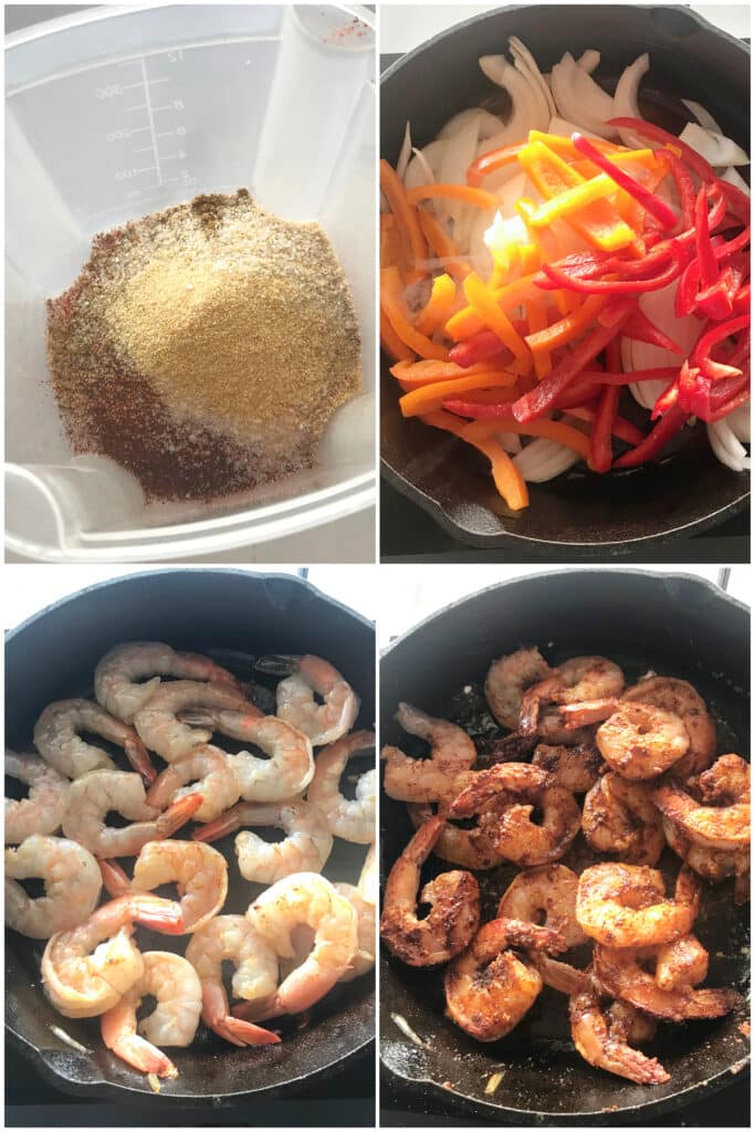 Easy Shrimp Fajitas Recipe (One Skillet Dinner) - Amira's Pantry