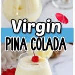 A pinterest collage of two images for the recipe.