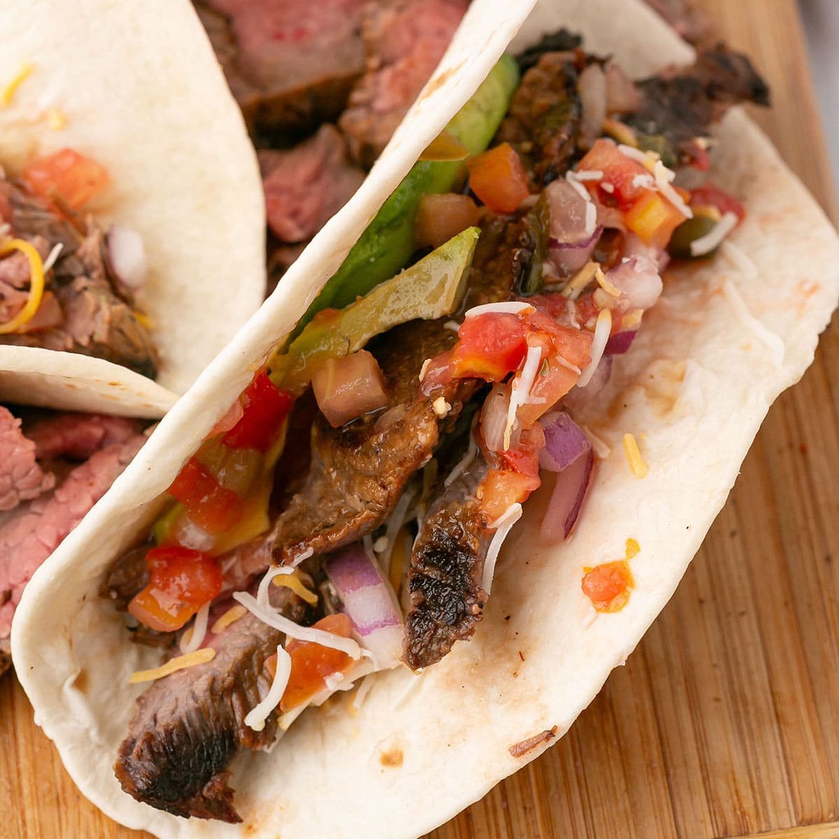 Flank Steak Tacos (With the BEST Cilantro Marinade) - Amira's Pantry