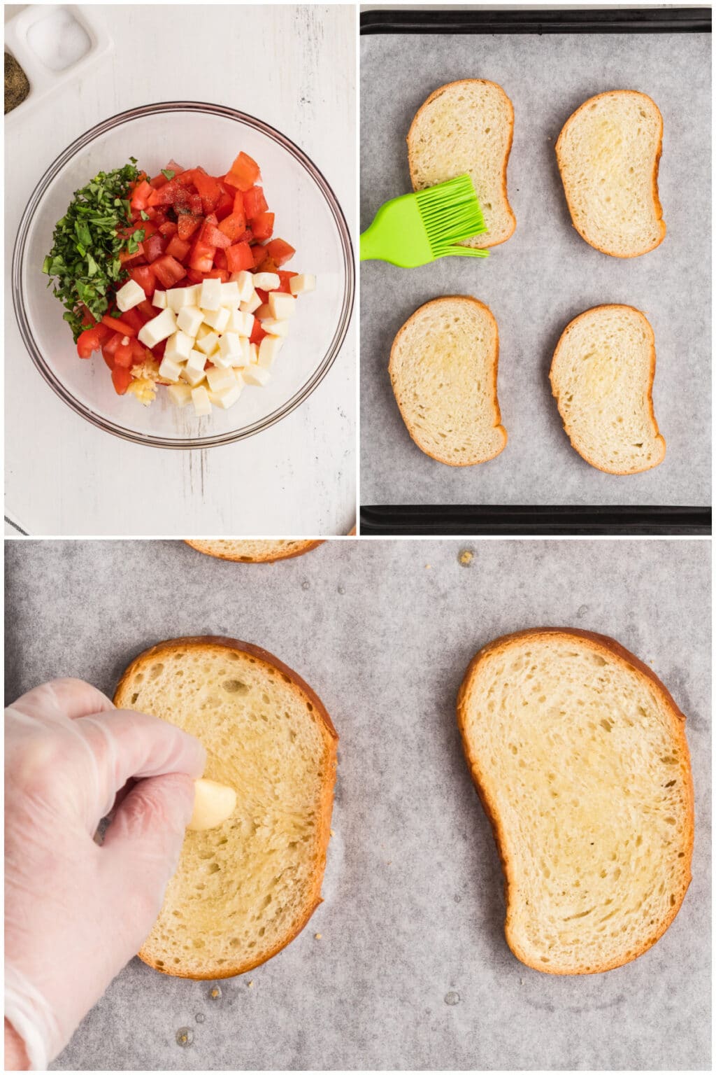 Bruschetta with Mozzarella Recipe (Easy Appetizer) - Amira's Pantry