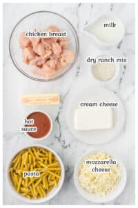 Crockpot Buffalo Chicken Pasta (Cheesy Dinner Recipe) - Amira's Pantry