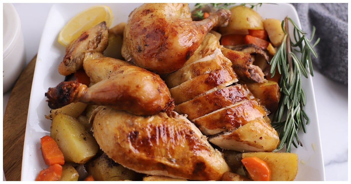 Dutch Oven Roast Chicken - Amira's Pantry