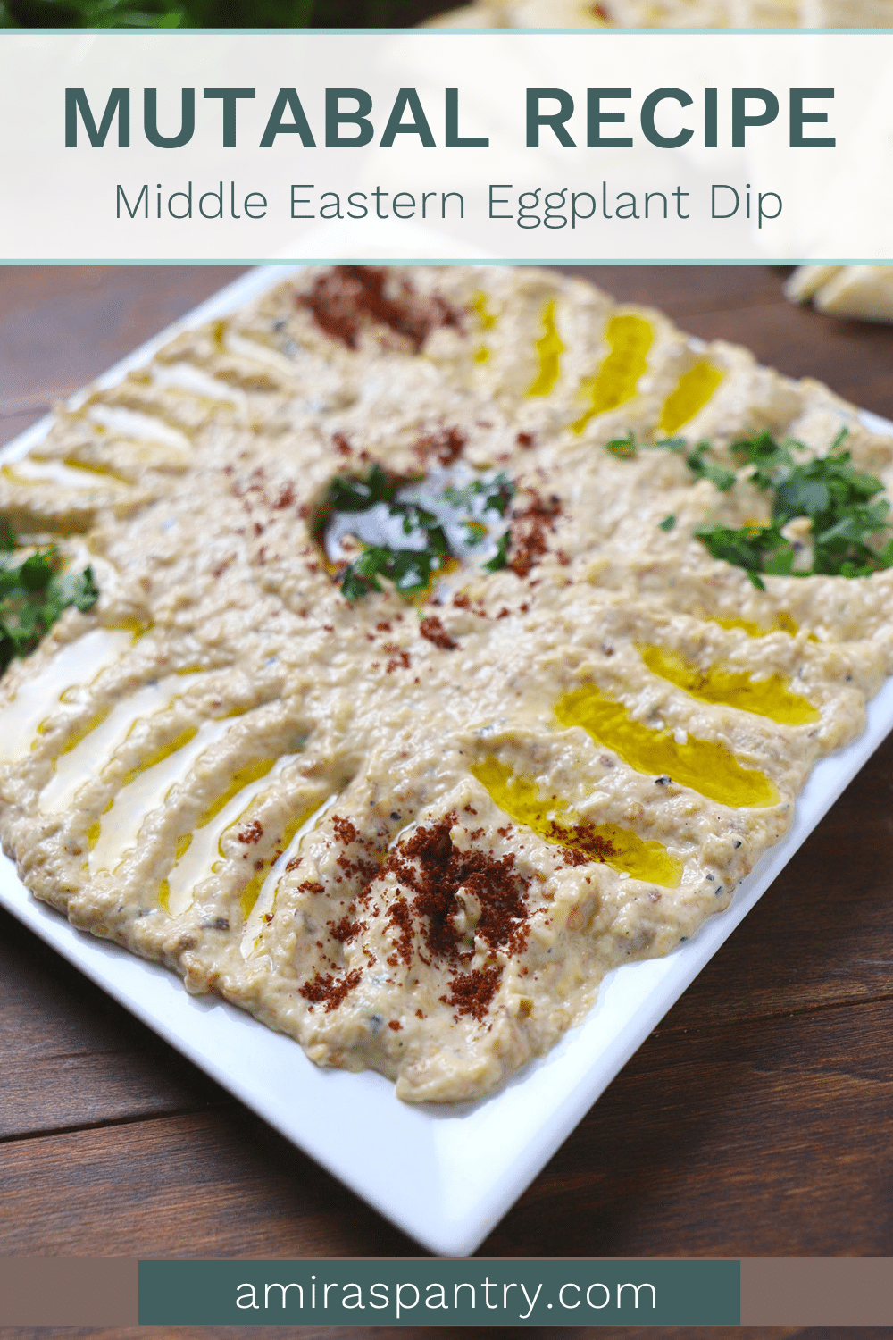 Mutabal (Middle Eastern Eggplant DIP) - Amira's Pantry